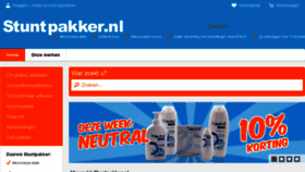 What Stuntpakker.nl website looked like in 2016 (10 years ago)
