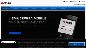What Severa.com website looked like in 2016 (7 years ago)