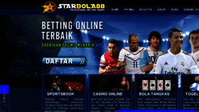 What Starbola88.com website looked like in 2016 (7 years ago)