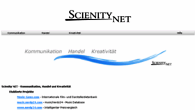 What Scienity.net website looked like in 2016 (7 years ago)