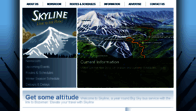 What Skylinebus.com website looked like in 2016 (7 years ago)