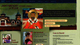 What Saintgregorys.org website looked like in 2016 (7 years ago)