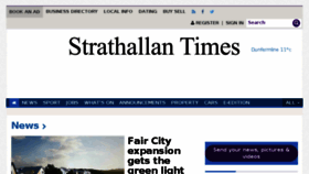 What Strathallantimes.co.uk website looked like in 2016 (7 years ago)