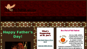 What Saintjosephparish.org website looked like in 2016 (7 years ago)