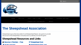 What Sheepshead.org website looked like in 2016 (7 years ago)