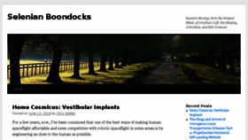 What Selenianboondocks.com website looked like in 2016 (7 years ago)