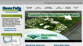What Siouxfallsdevelopment.com website looked like in 2016 (7 years ago)