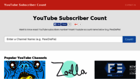What Subscribercount.org website looked like in 2016 (7 years ago)
