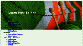 What Simple-knitting.com website looked like in 2016 (7 years ago)