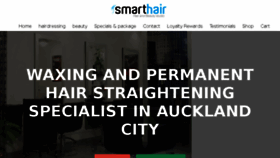 What Smarthair.co.nz website looked like in 2016 (7 years ago)
