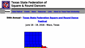 What Squaredancetx.com website looked like in 2016 (7 years ago)