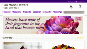What Sanmarinflowers.com website looked like in 2016 (7 years ago)