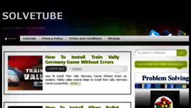 What Solvetube.com website looked like in 2016 (7 years ago)