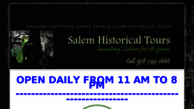 What Salemhistoricaltours.com website looked like in 2016 (7 years ago)