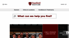 What Stanfordmed.org website looked like in 2016 (7 years ago)