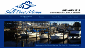 What Shellpointmarina.com website looked like in 2016 (7 years ago)