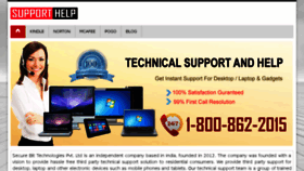 What Supportandhelpus.com website looked like in 2016 (7 years ago)