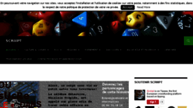 What Scriiipt.com website looked like in 2016 (9 years ago)