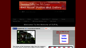 What Svfalarts.org website looked like in 2016 (9 years ago)