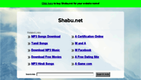 What Shabu.net website looked like in 2016 (7 years ago)