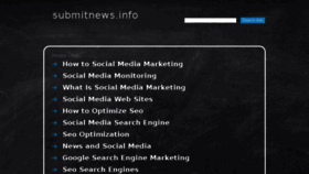 What Submitnews.info website looked like in 2016 (7 years ago)