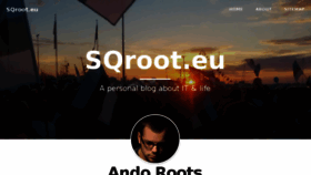 What Sqroot.eu website looked like in 2016 (7 years ago)