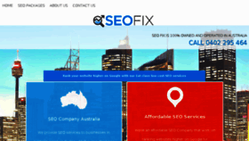 What Seofix.com.au website looked like in 2016 (7 years ago)