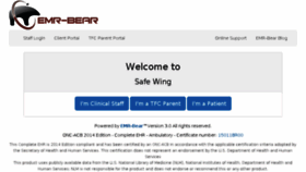 What Safewing.emrbear.com website looked like in 2016 (7 years ago)