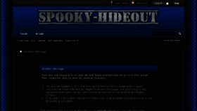 What Spooky-hideout.com website looked like in 2016 (7 years ago)