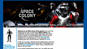 What Spacecolonyfans.net website looked like in 2016 (7 years ago)
