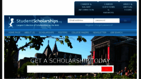 What Studentscholarships.com website looked like in 2016 (7 years ago)