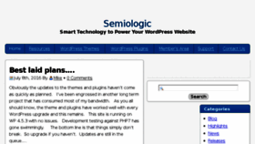 What Semiologic.com website looked like in 2016 (7 years ago)