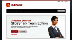 What Slideshark.com website looked like in 2016 (7 years ago)