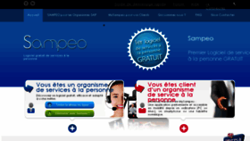 What Sampeo.fr website looked like in 2016 (7 years ago)