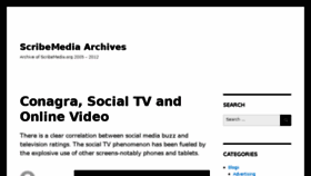 What Scribemedia.org website looked like in 2016 (7 years ago)