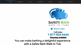 What Safetybath.com website looked like in 2016 (7 years ago)