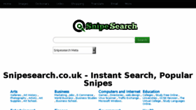 What Snipesearch.co.uk website looked like in 2016 (7 years ago)