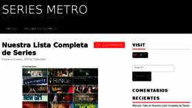 What Seriesmetro.net website looked like in 2016 (9 years ago)