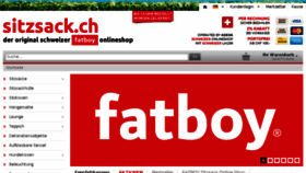 What Sitzsack.ch website looked like in 2016 (7 years ago)