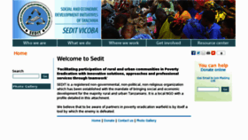 What Seditvicoba.or.tz website looked like in 2016 (7 years ago)