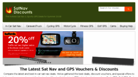 What Satnav-discounts.co.uk website looked like in 2016 (7 years ago)