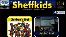 What Sheffkids.co.uk website looked like in 2016 (7 years ago)