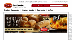 What Saraleefoodservice.com website looked like in 2016 (7 years ago)