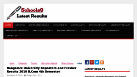 What Schools9latestresult.com website looked like in 2016 (7 years ago)