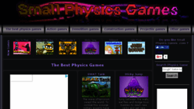 What Smallphysicsgames.com website looked like in 2016 (7 years ago)