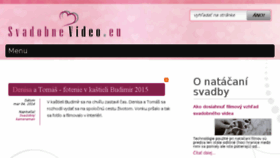 What Svadobnevideo.eu website looked like in 2016 (7 years ago)