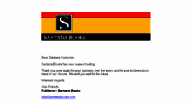 What Santanabooks.com website looked like in 2016 (7 years ago)