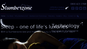 What Slumberzone.co.nz website looked like in 2016 (7 years ago)