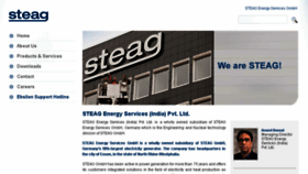 What Steag.in website looked like in 2016 (7 years ago)