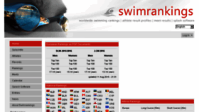 What Swimrankings.net website looked like in 2016 (7 years ago)